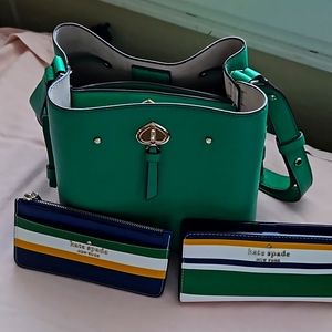 Kate spade purse with wallet and card holder